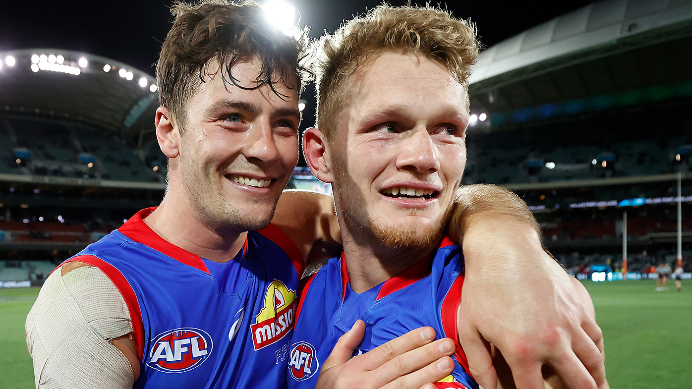 Adam Treloar and Josh Dunkley