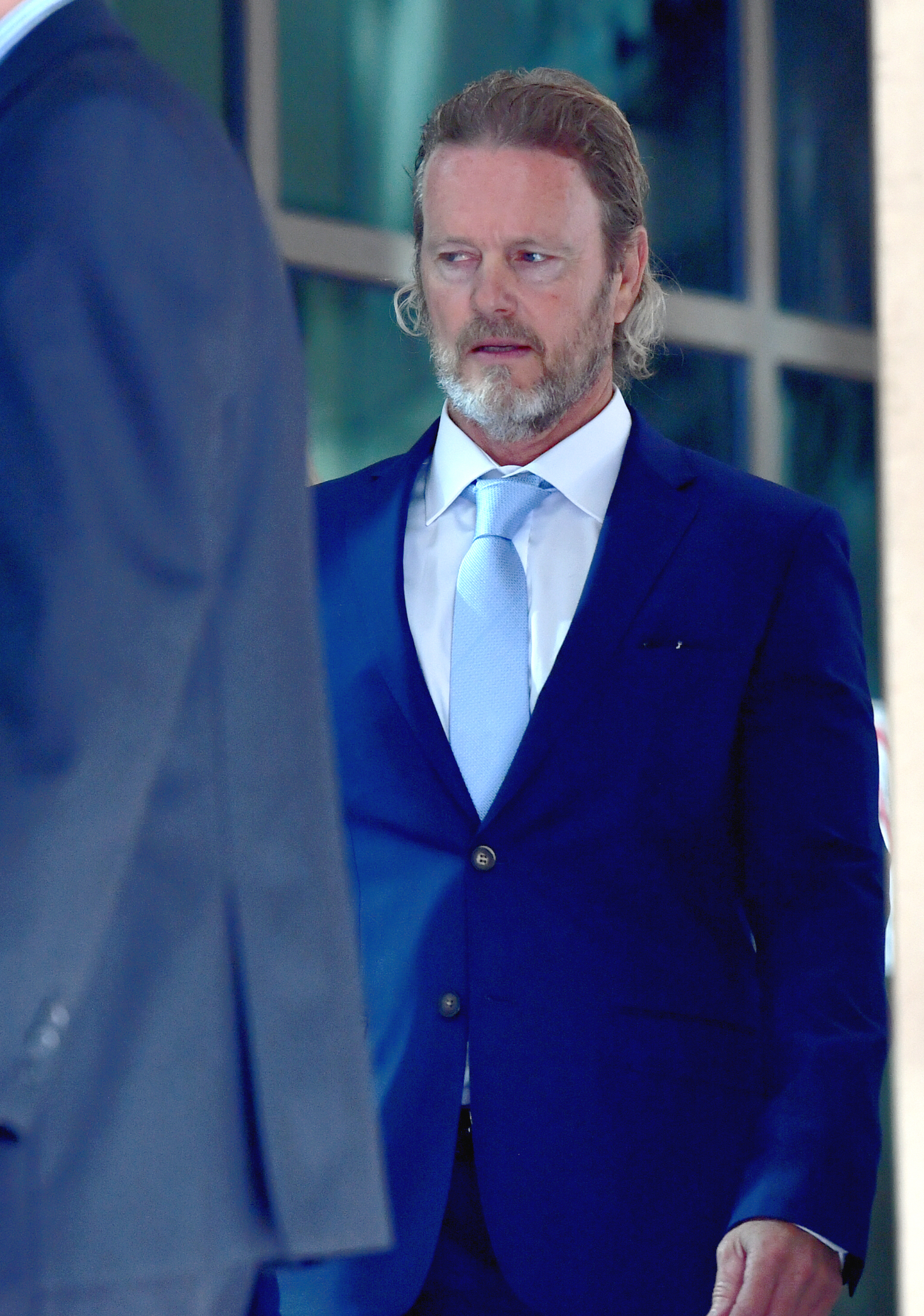 Craig McLachlan arriving to face his sexual assault case in Melbourne Magistrates Court. 18th November 2019 The Age news Picture by Joe Armao