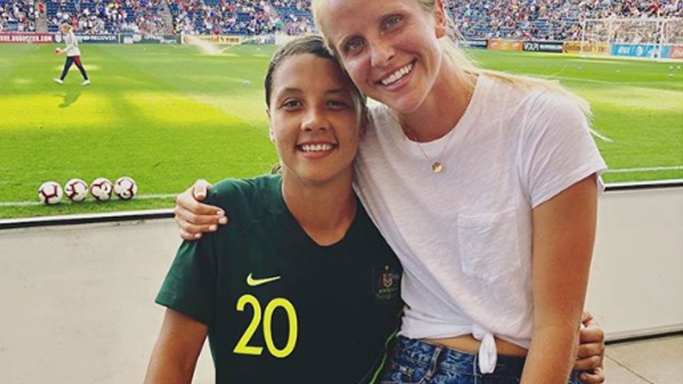 Matildas captain Sam Kerr reveals how girlfriend Nicole Stanton helped