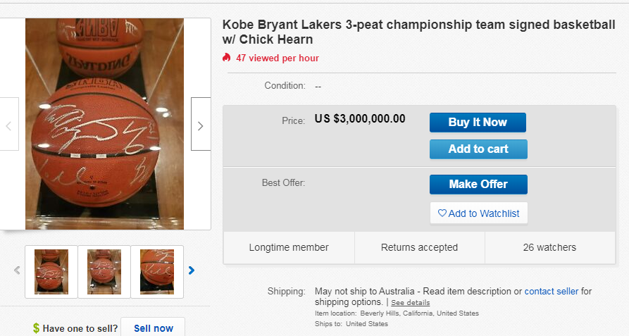 Fake Kobe Bryant memorabilia flooding the market
