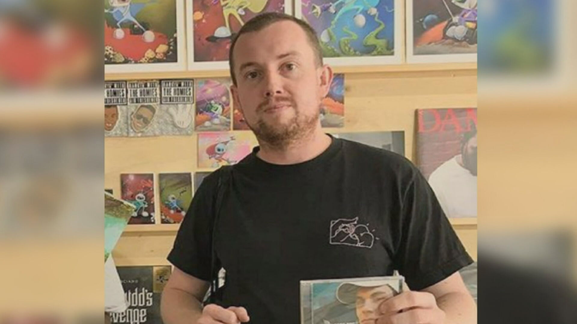 Mr McKee, an aspiring rapper, (pictured) broke into Mr Davis's home as he and Ms Quinn ate breakfast in August 2018.