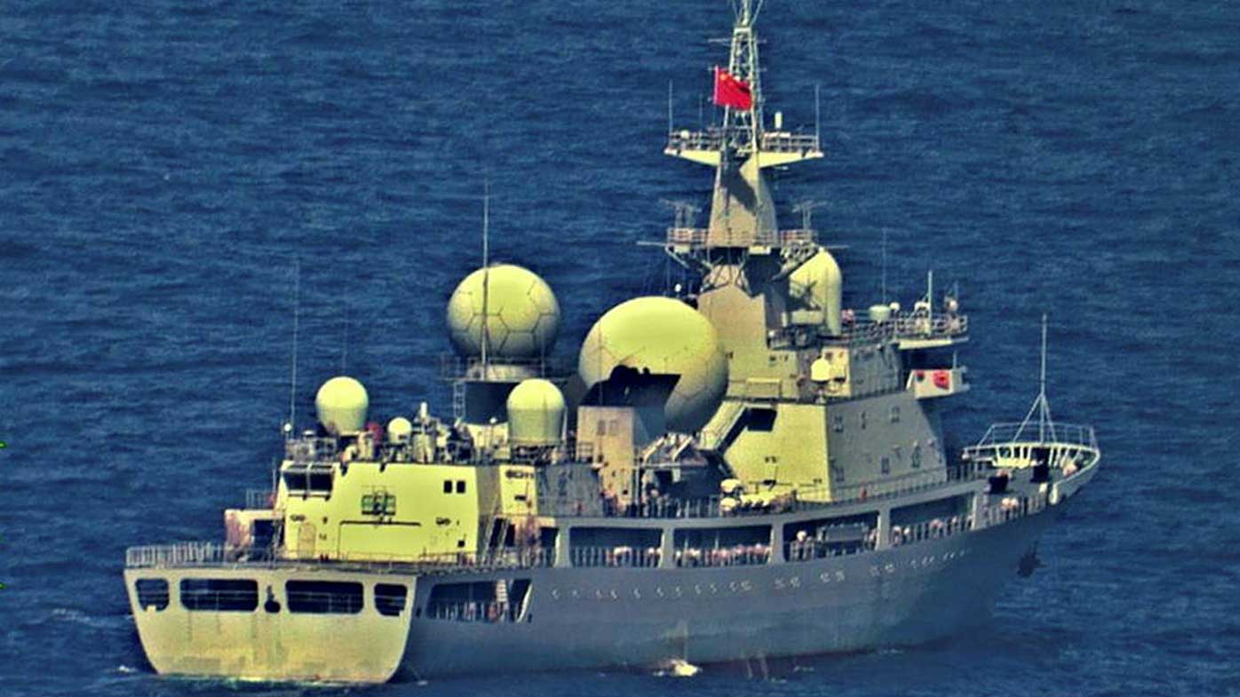 The PLA-N Dongdiao photographed off the coast of Western Australia.
