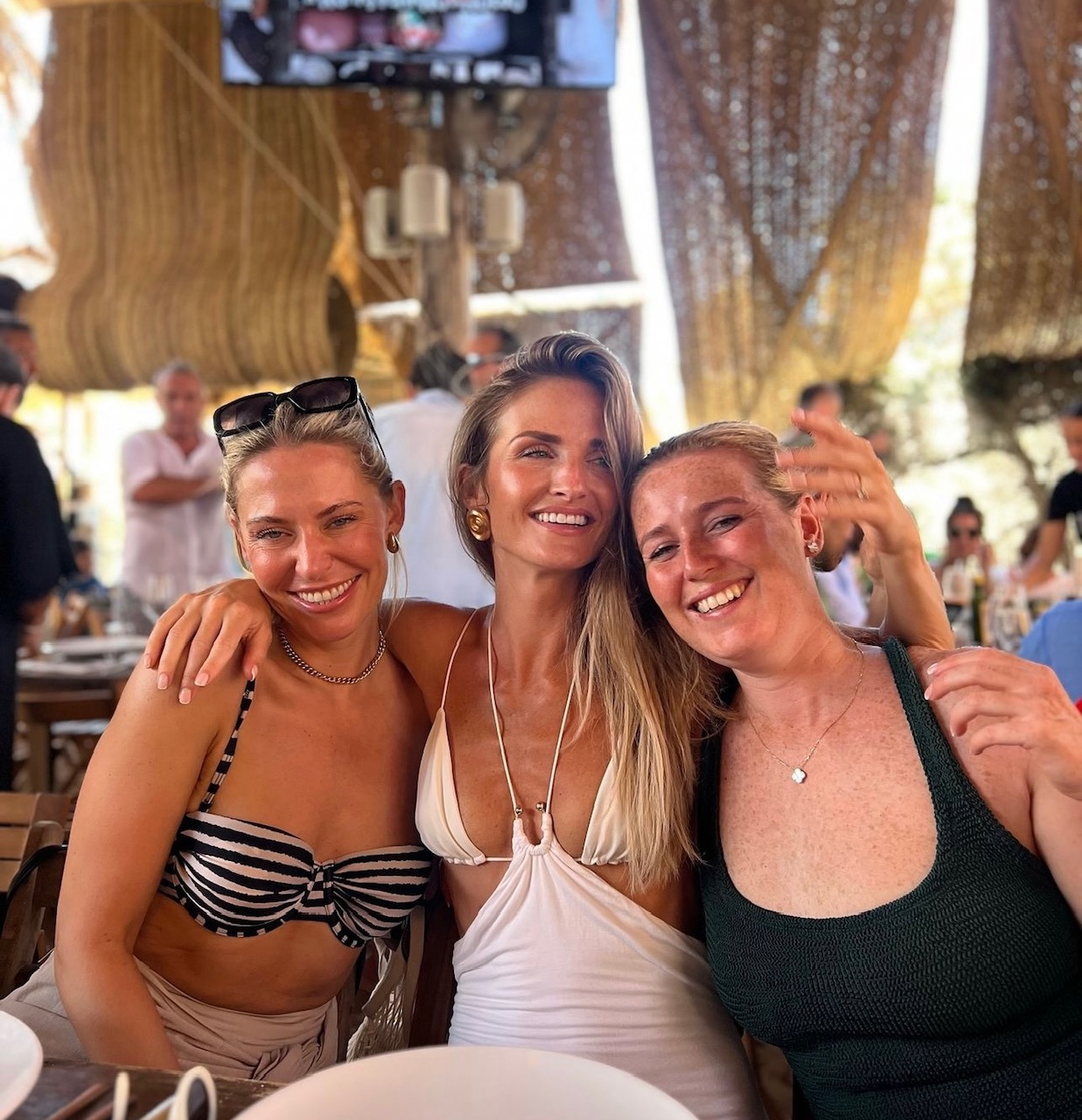 Sam Burgess' fiancée Lucy Graham celebrates hens in Ibiza