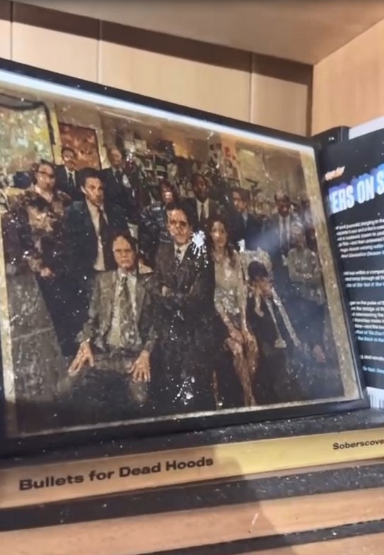 Rainn Willson showed a charred photograph of The Office cast from his house after it was damaged in a fire