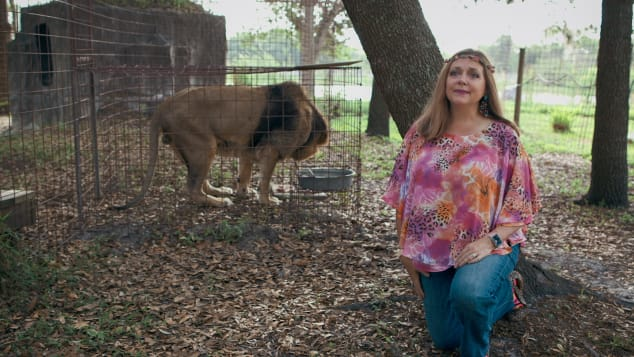 Carole Baskin, de Big Cat Rescue de Florida, es una de las entusiastas de los grandes felinos que se hizo famosa por "Rey Tigre."