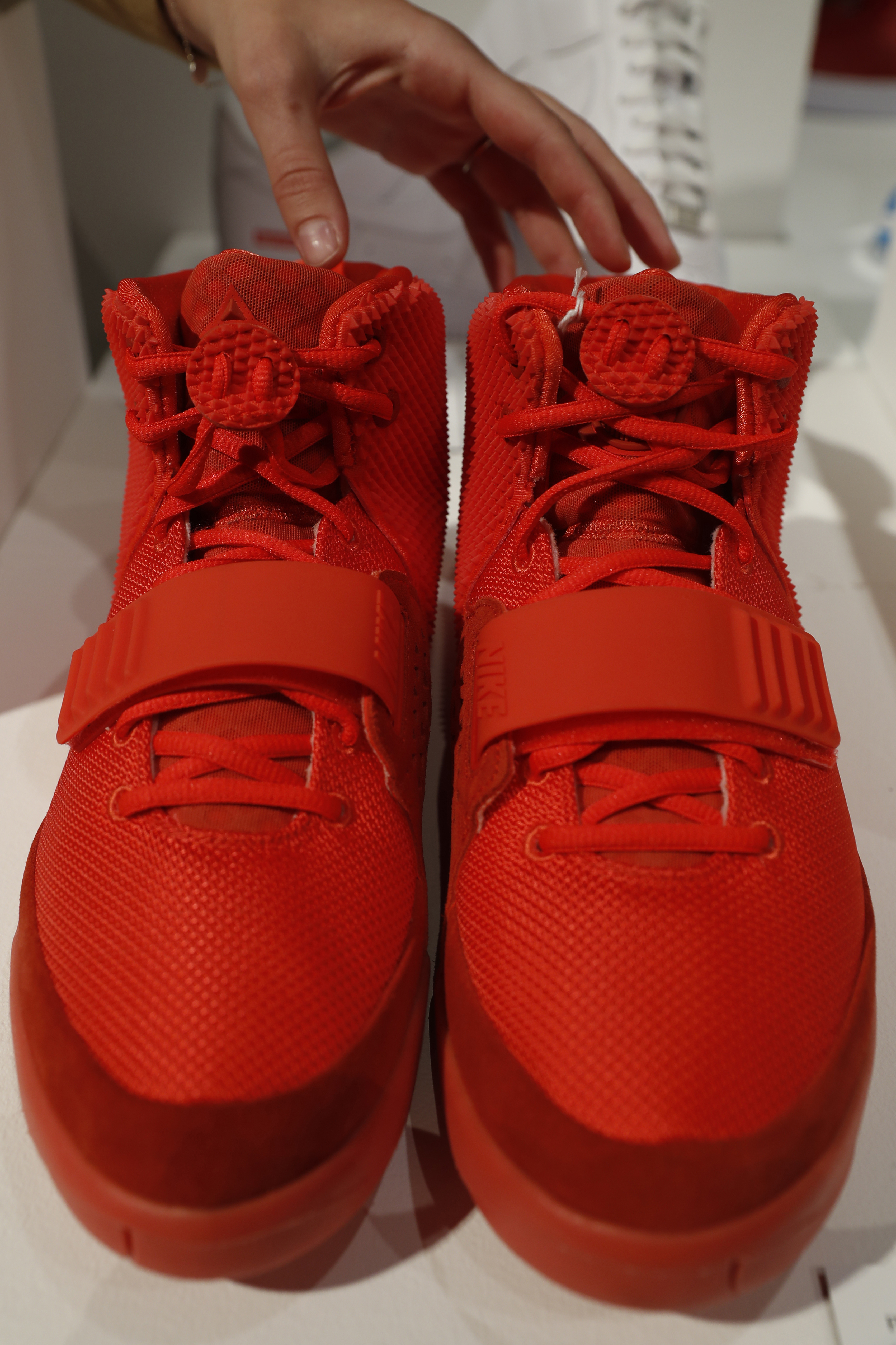 Nike Air Yeezy Red October sneakers.