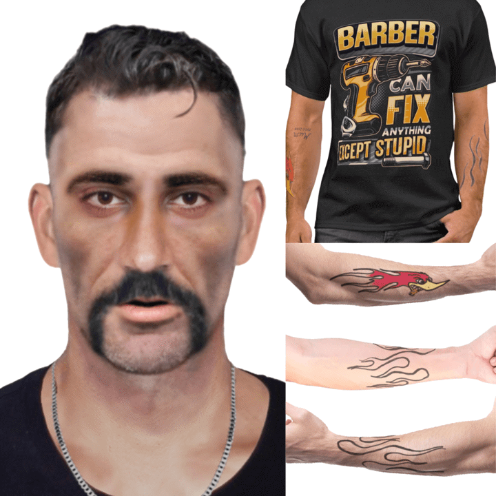 Police shared this digitally generated image of the man to assist with their enquiries.