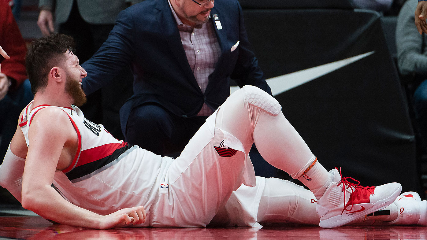 NBA Jusuf Nurkic suffers devastating leg injury in Portland Trail