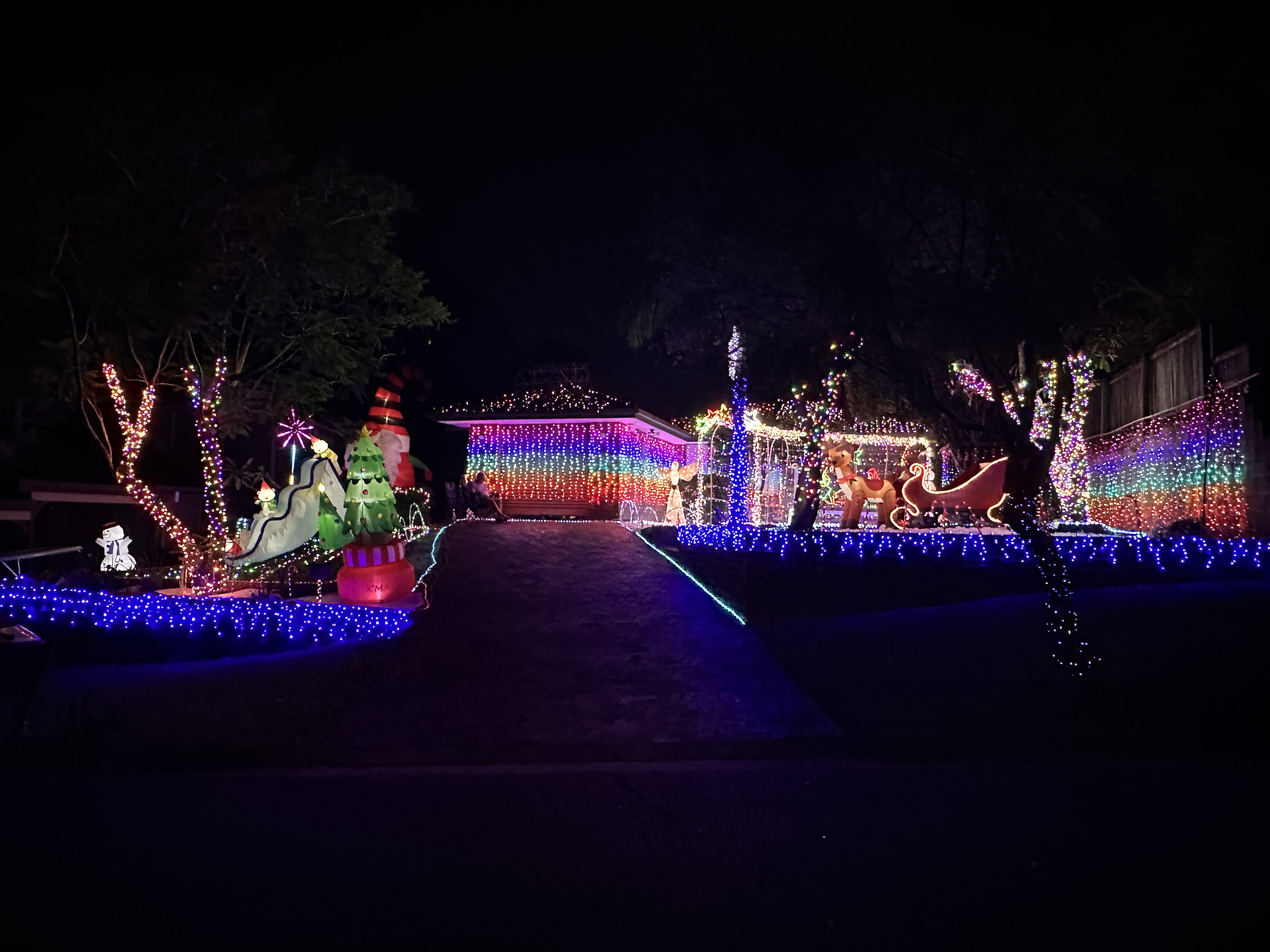 Christmas lights in Jamboree Heights, Queensland