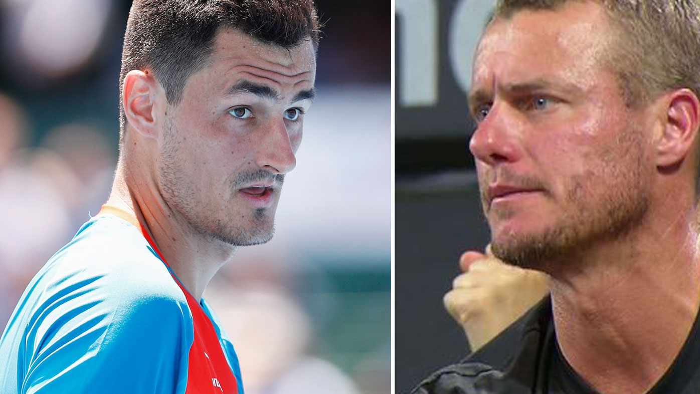 Bernard Tomic and Leyton Hewitt