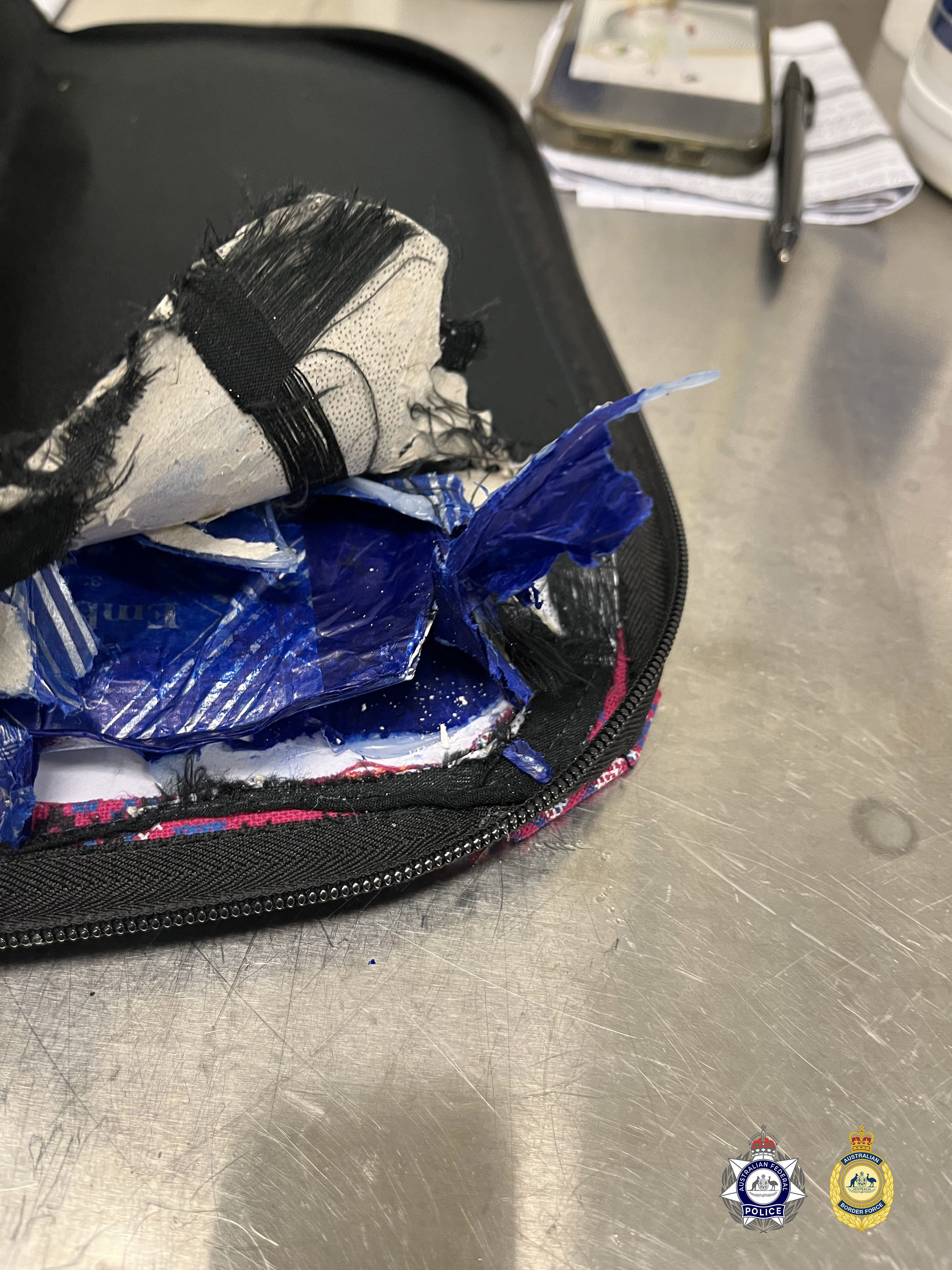 Around 65kg of heroin was allegedly found.