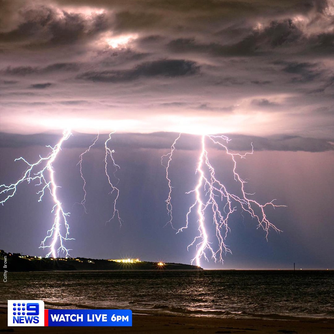 Over 75,000 lightning strikes hit Aussie capital overnight