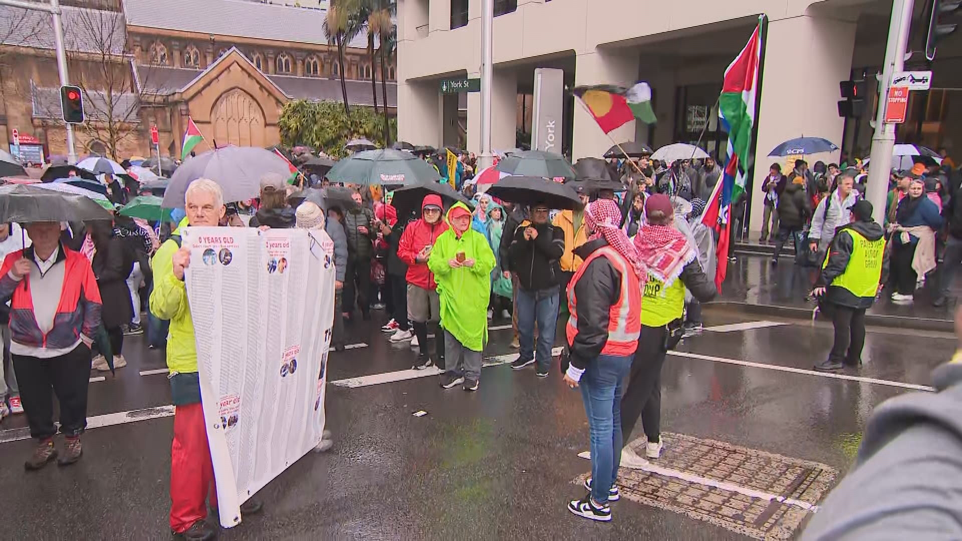 Pro-Palestine protest meeting point Sydney