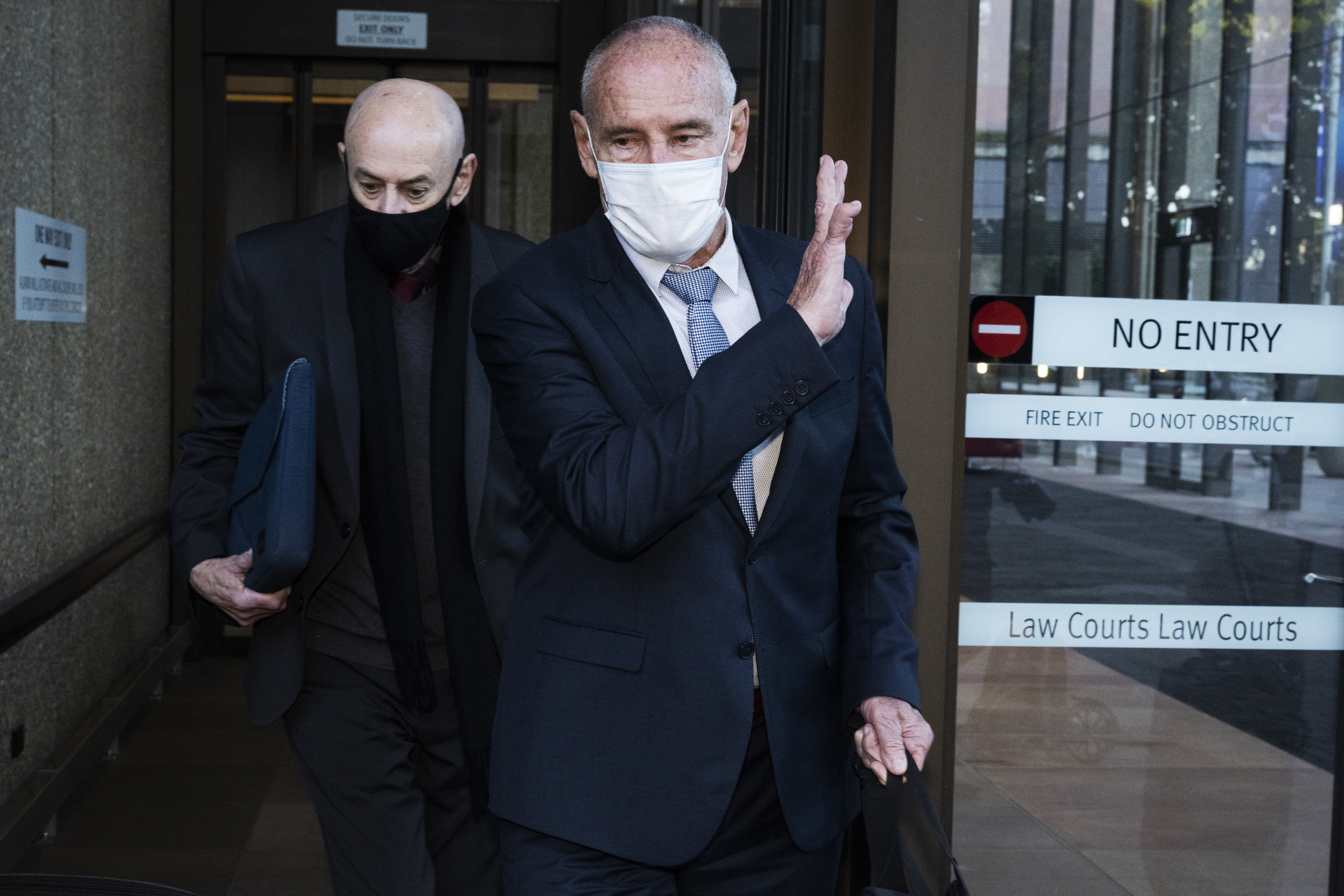 Chris Dawson leaving the Supreme Courts in Sydney June 10.