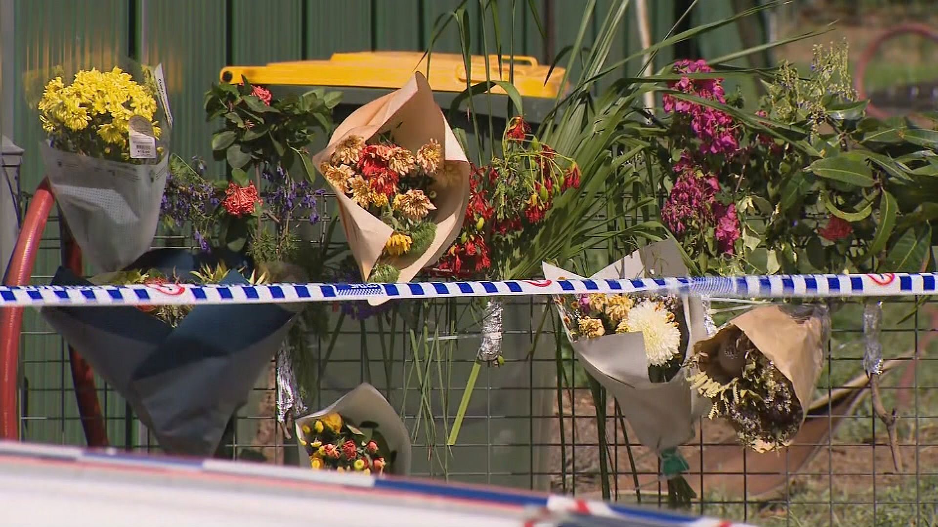 Toddlers Desmond and Maddison were staying with family friends at a duplex on Opal Street in Emerald when the blaze erupted at about 6.48am (7.48am AEDT) today.