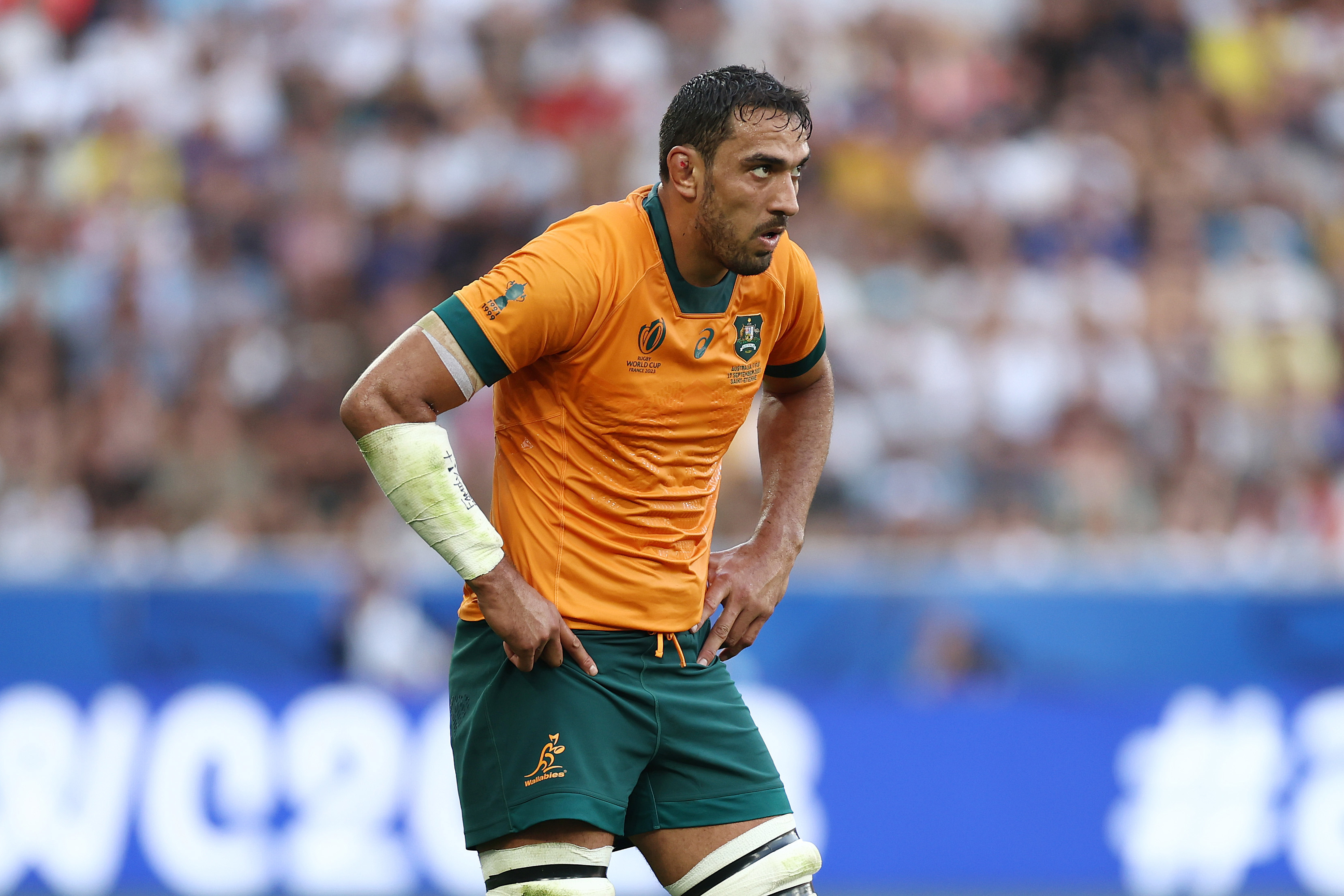Richie Arnold of Australia at Stade Geoffroy-Guichard.