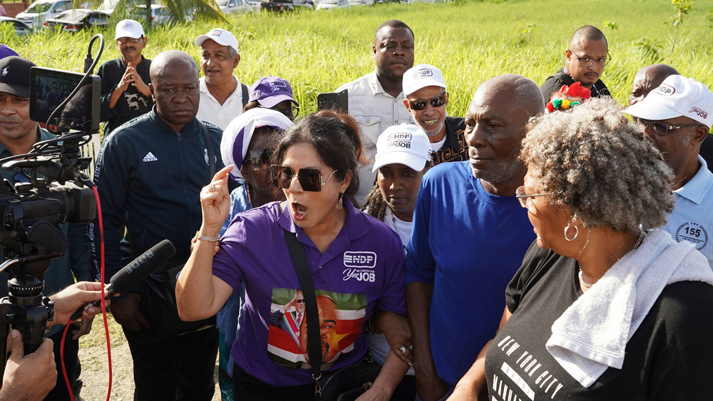 Ingrid Bouterse-Waldring addressed the media after her husband didn't turn himself in.
