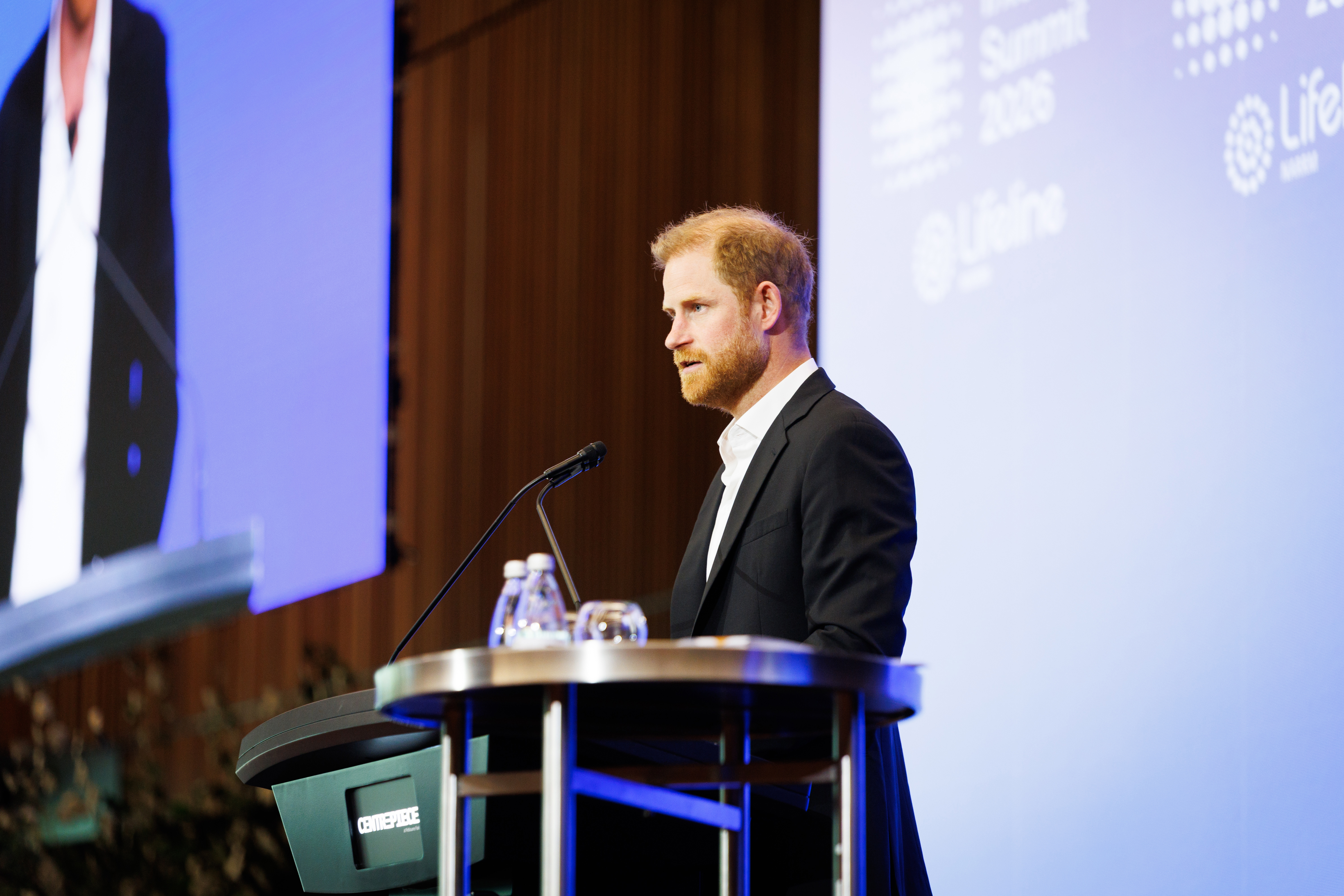 Prince Harry, the Duke of Sussex, speaks at the InterEdge Summit on Thursday, April 16, 2026 in Melbourne
