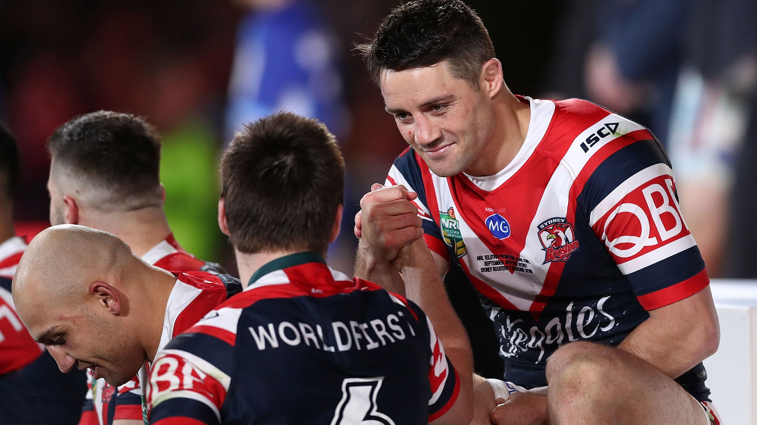 Roosters halfback Cooper Cronk.