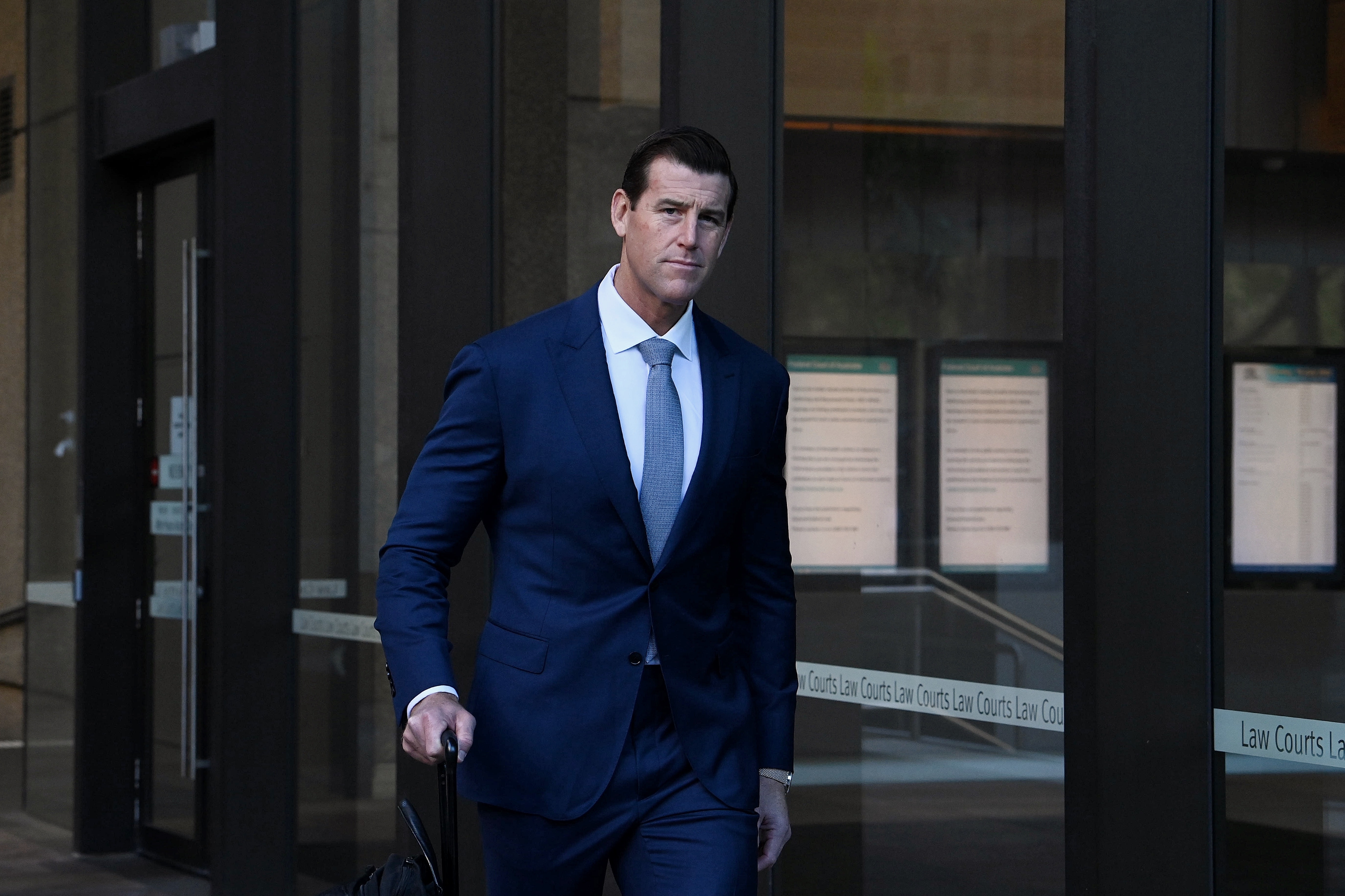 Ben Roberts-Smith arrives at the NSW Supreme Courts this morning in Sydney. 18th July, 2022. Photo: Kate Geraghty