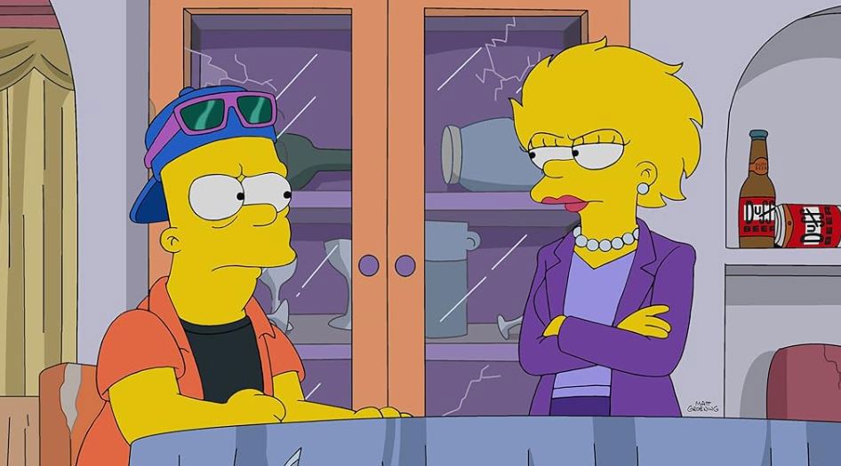 Lisa and Bart in Estranger Things episode