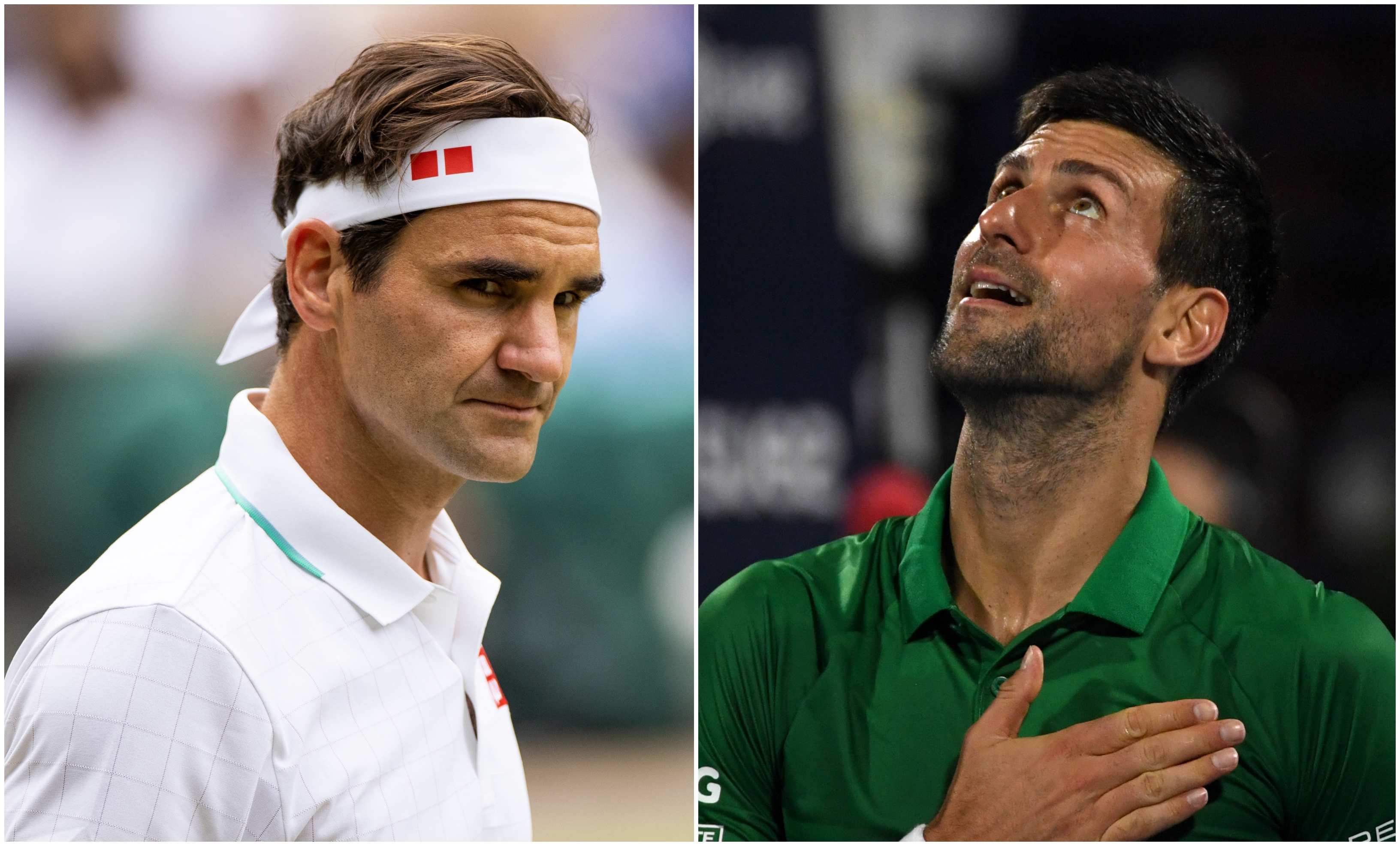 Roger Federer and Novak Djokovic.