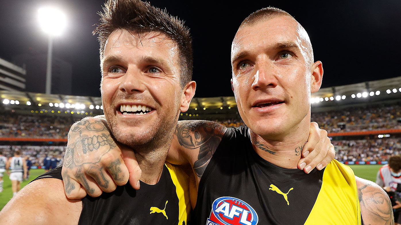 Trent Cotchin and Dustin Martin