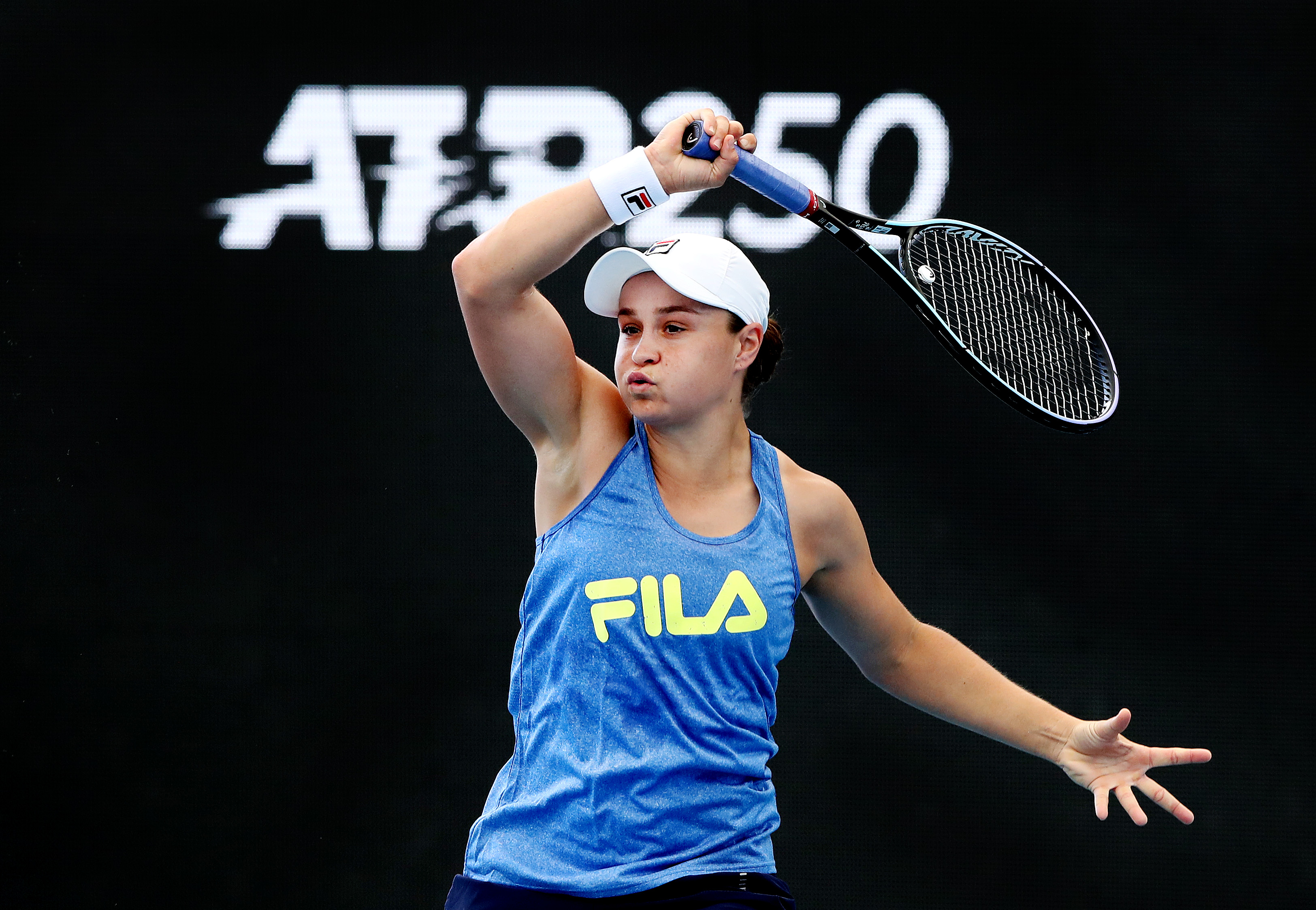 Ashleigh Barty of Australia during a practice session during day one of the 2022 Adelaide International.