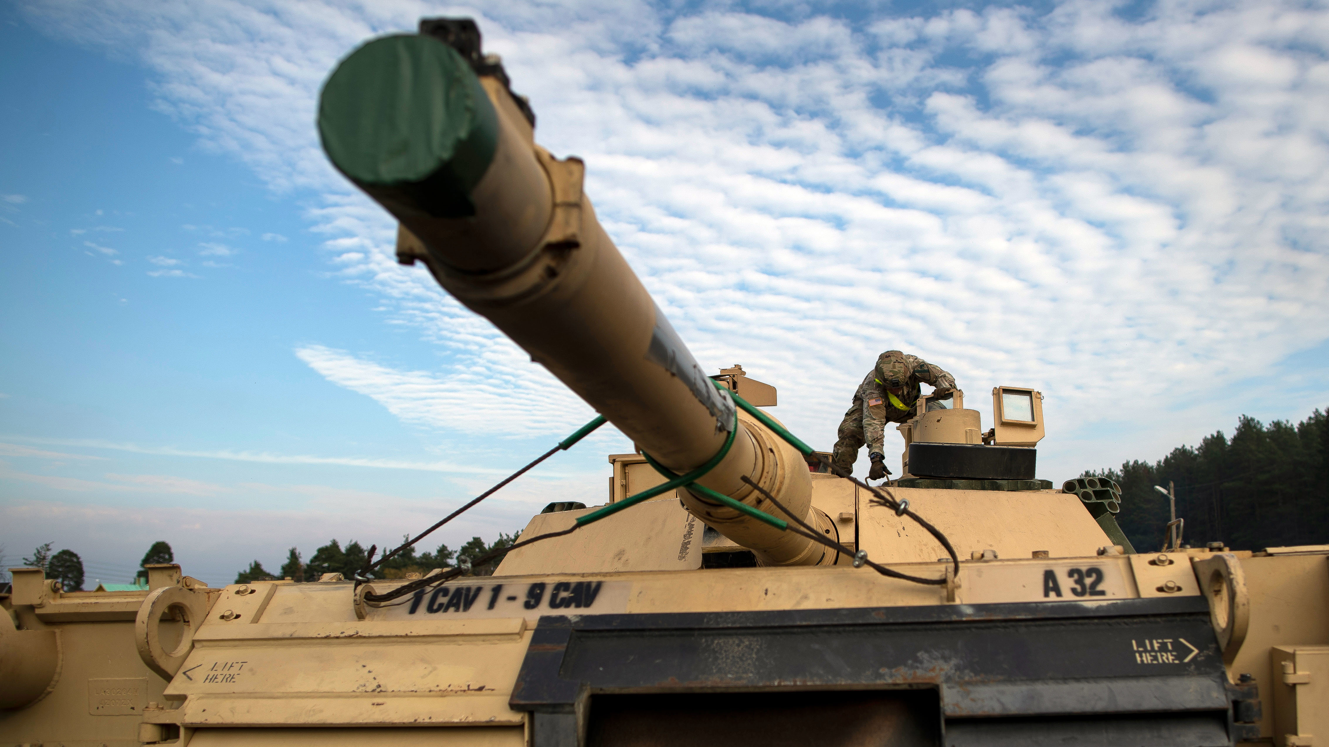 Un tanque de batalla Abrams