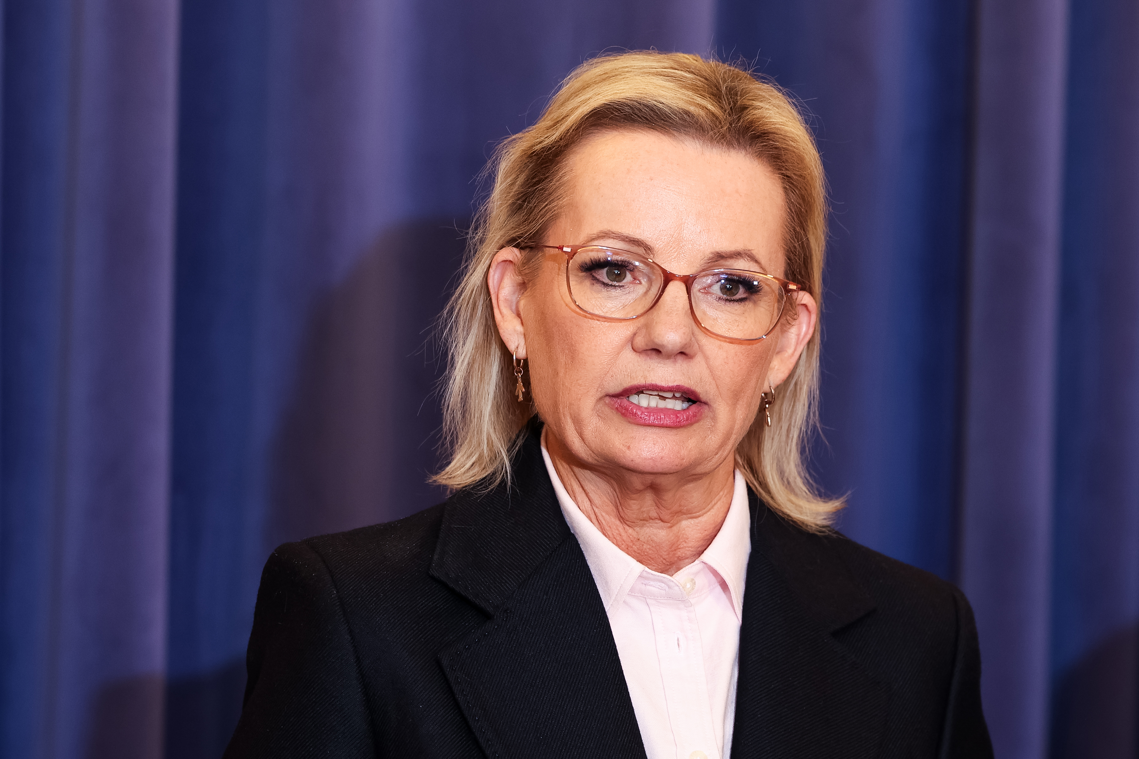 Liberal leader Sussan Ley and Deputy Liberal leader Ted O'Brien address the media at a press conference at Parliament House in Canberra on Tuesday, 13 May 2025. 