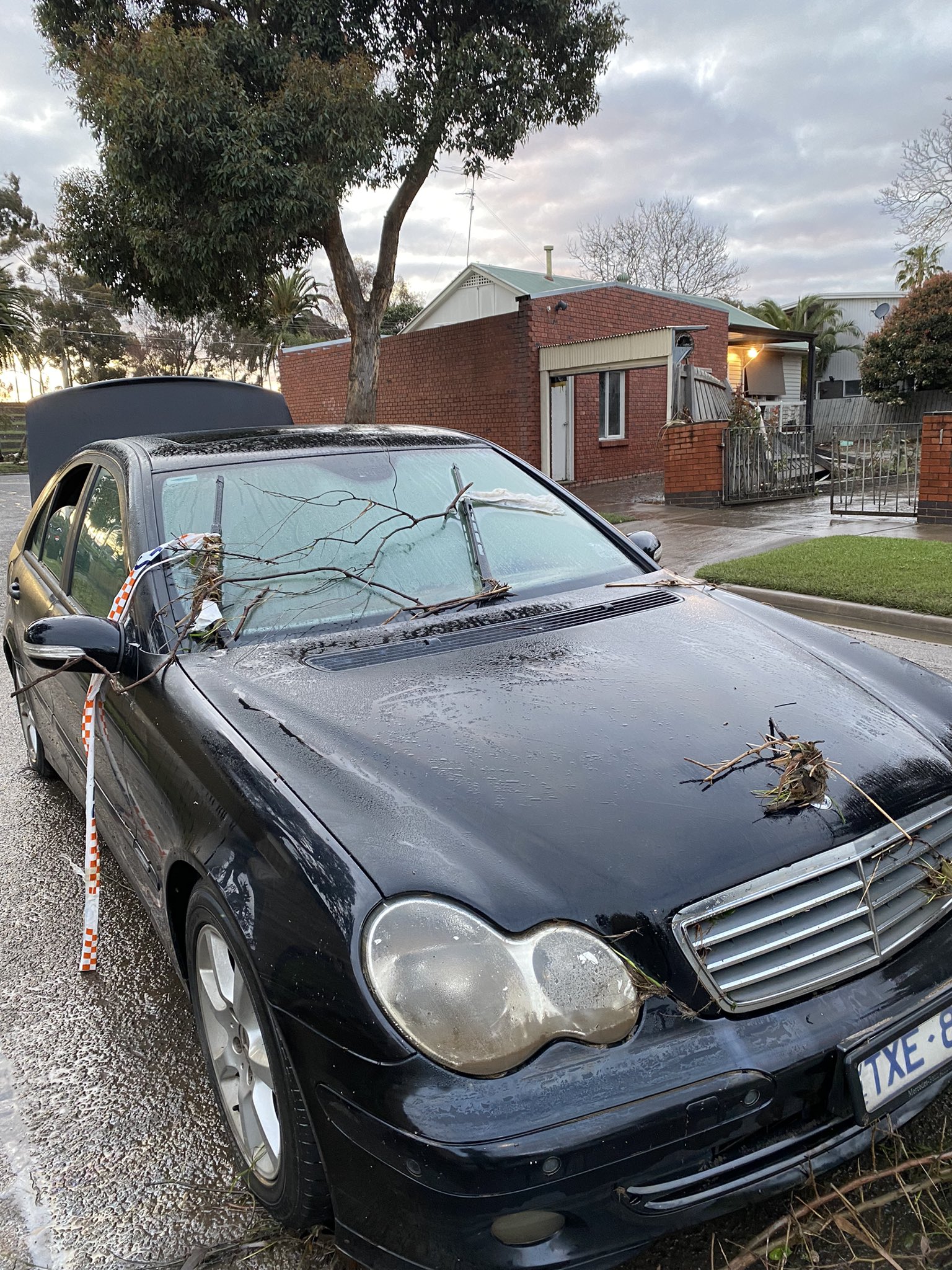 Damage from floods revealed in Maribyrnong, Victoria.