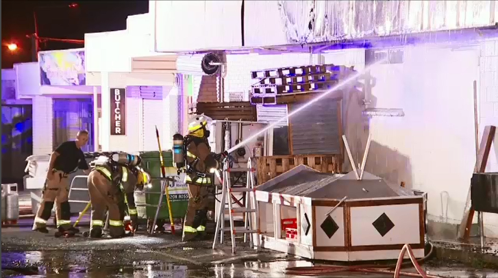 9News understands that the fire was deemed under control just after 10.30pm, but crews remained on scene past midnight.