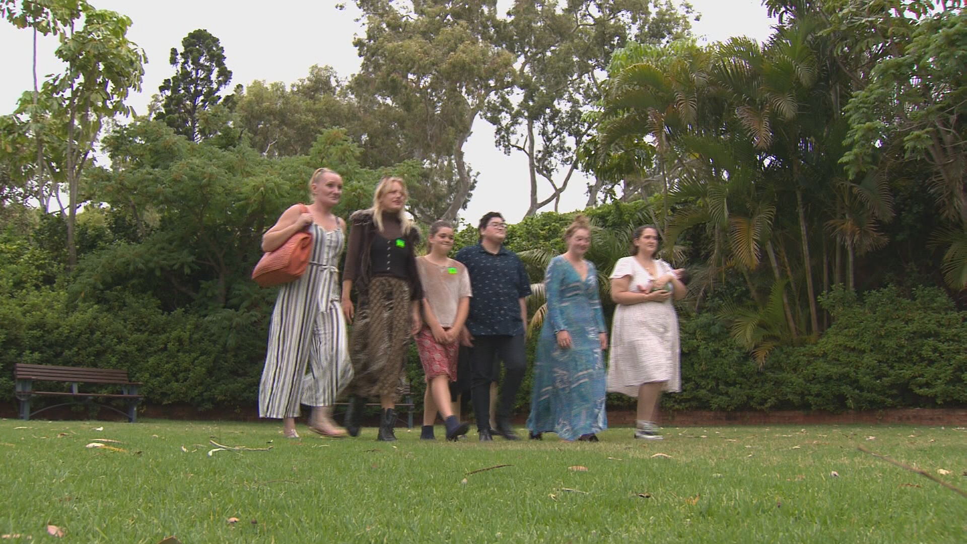 A group of former Esther House residents gathered at parliament today as the report was handed down.