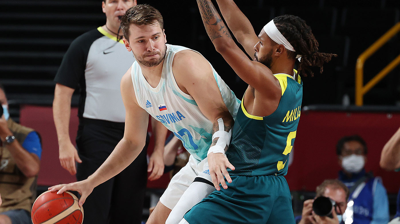 Luka Doncic and Patty Mills