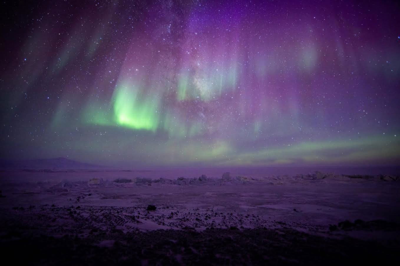 Matthew Jordan captured stunning scenes as the aurora australis danced across two nights.