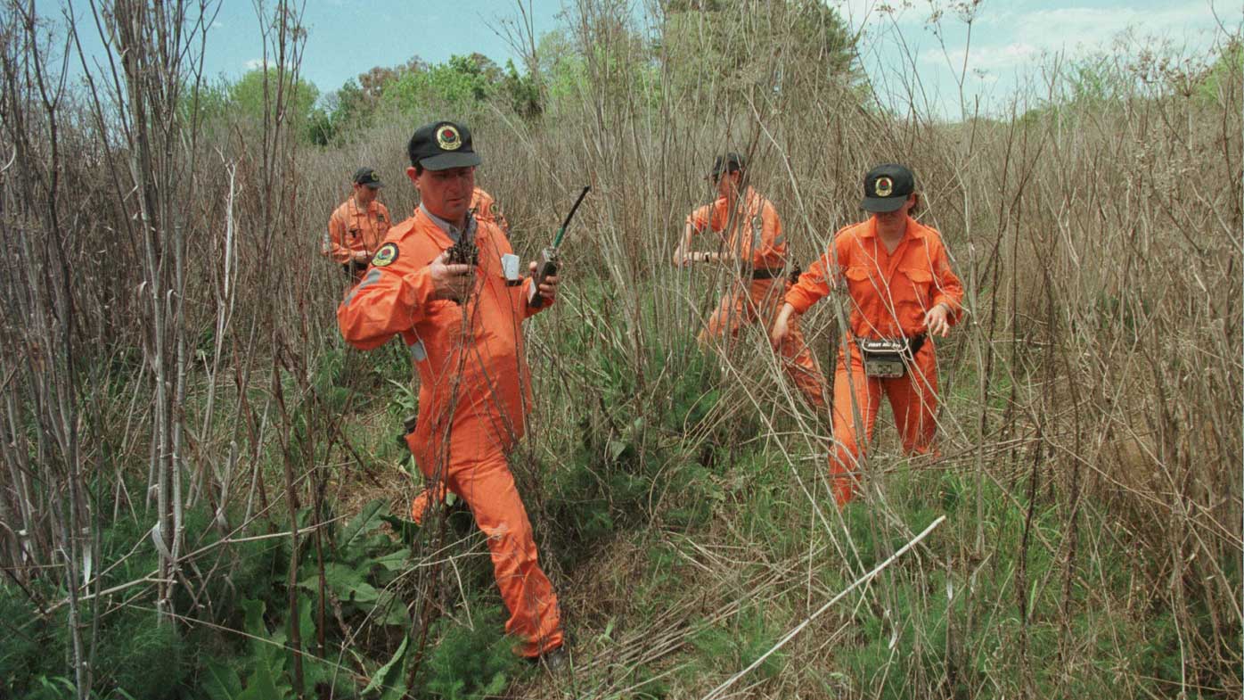 SES volunteers search for clues into the disappearance of Jessica Small.