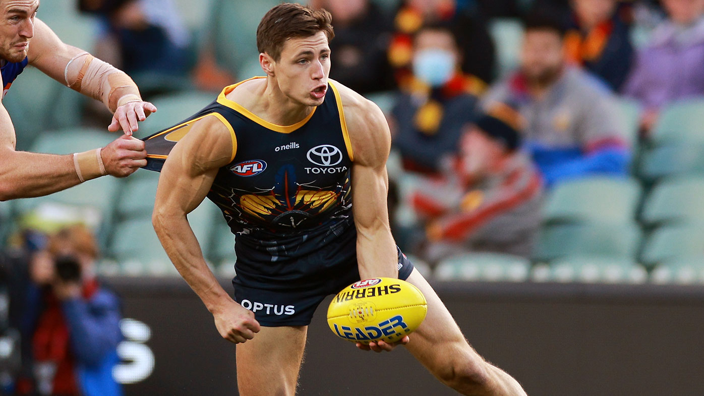Jake Kelly in action for the Crows