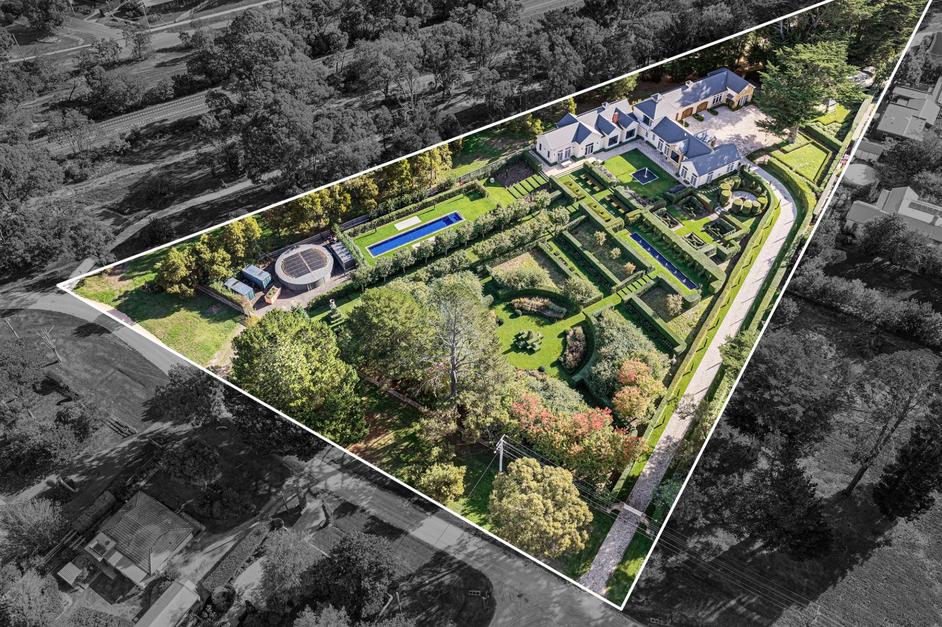 Why this lush estate was built 'backwards'