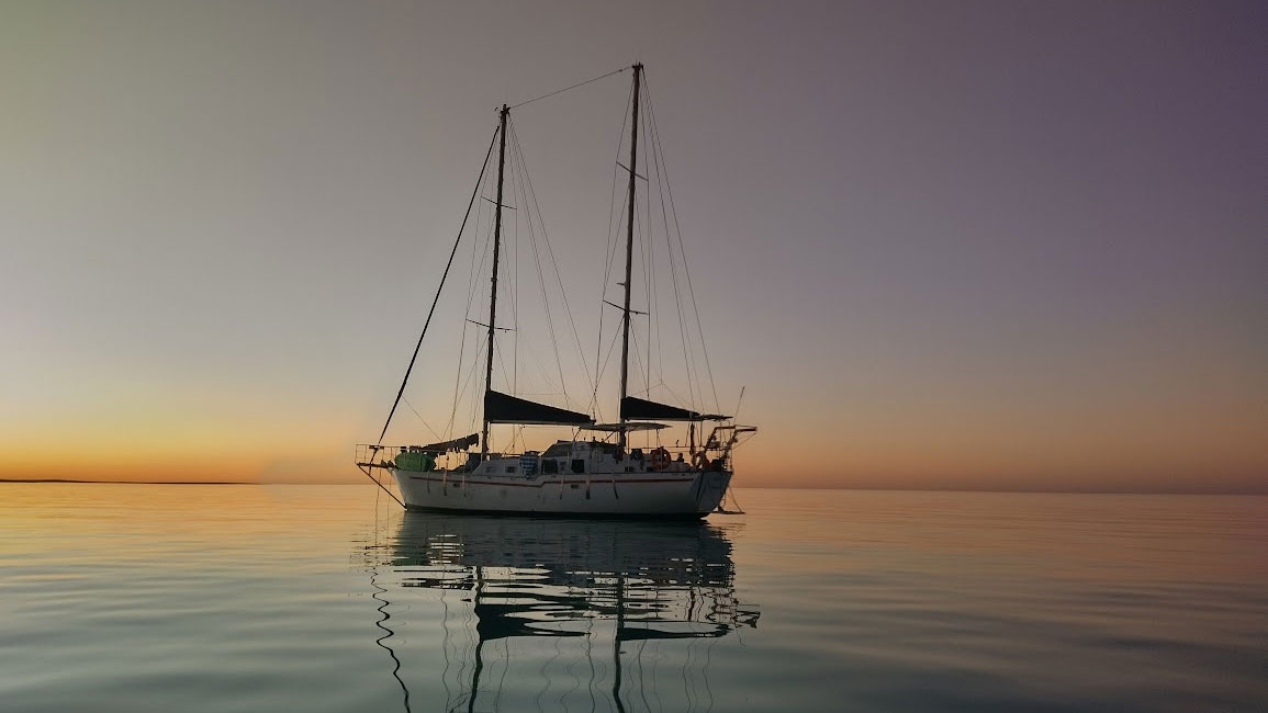 The Willems family boat, Solur, which they bought outright.