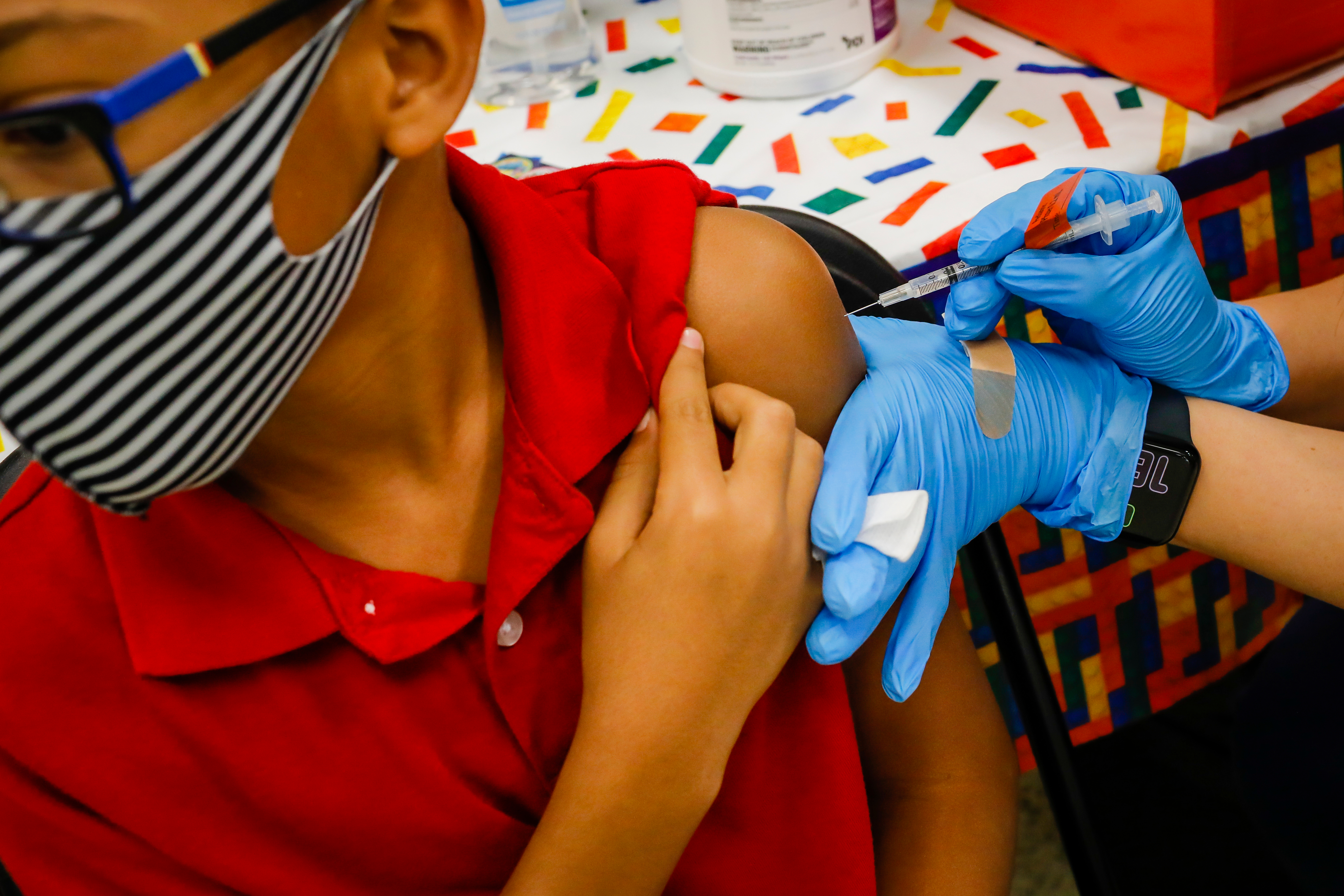 A vaccine for five to 11-year-old children could be available within weeks.