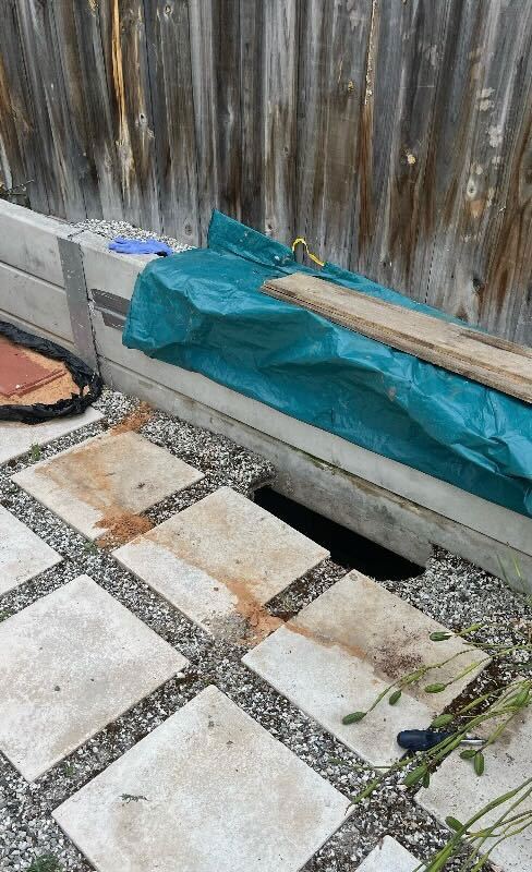 Sinkholes in Melbourne backyards