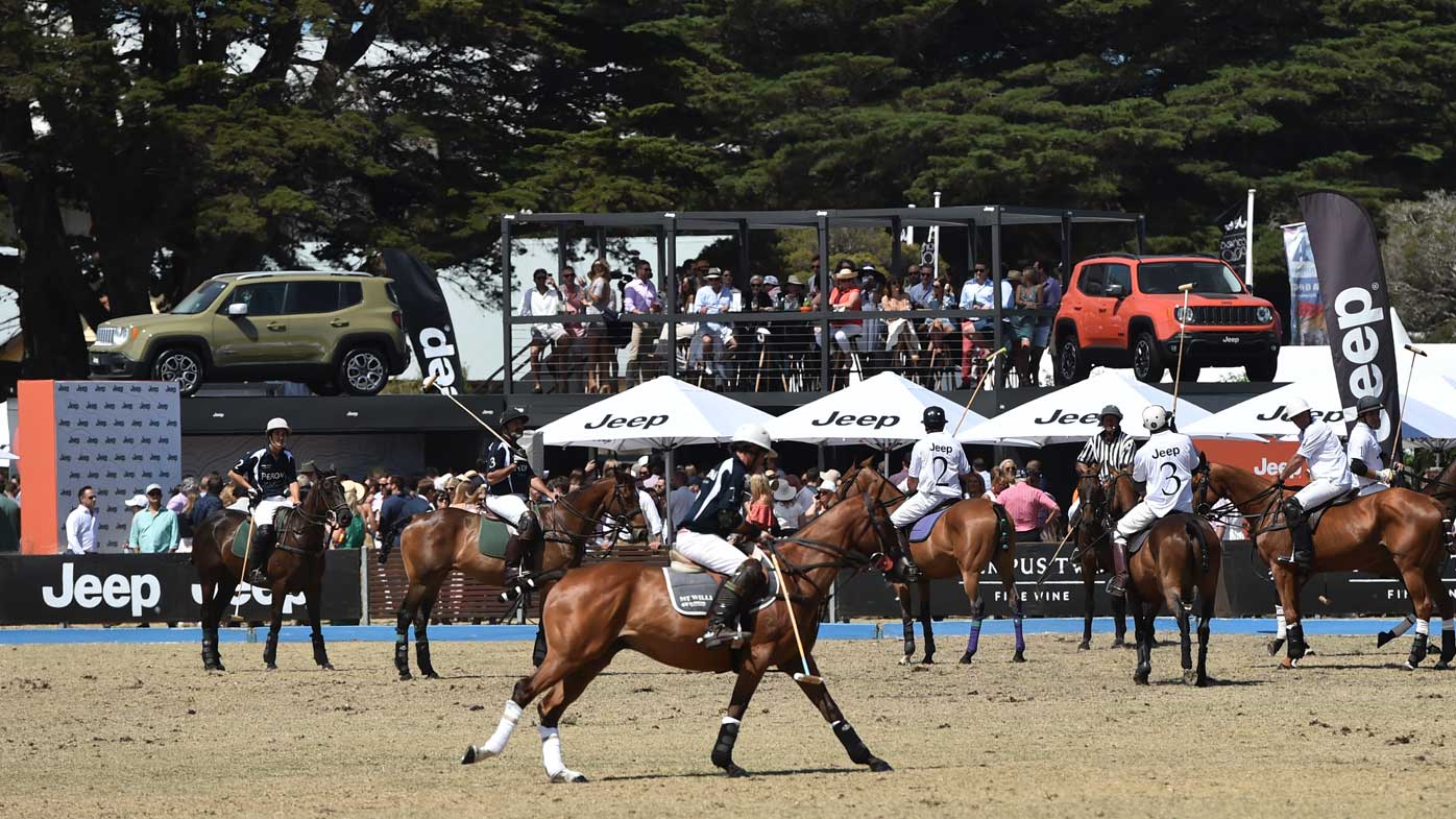 Polo is played on the beach in Portsea, in the electorate of Flinders.