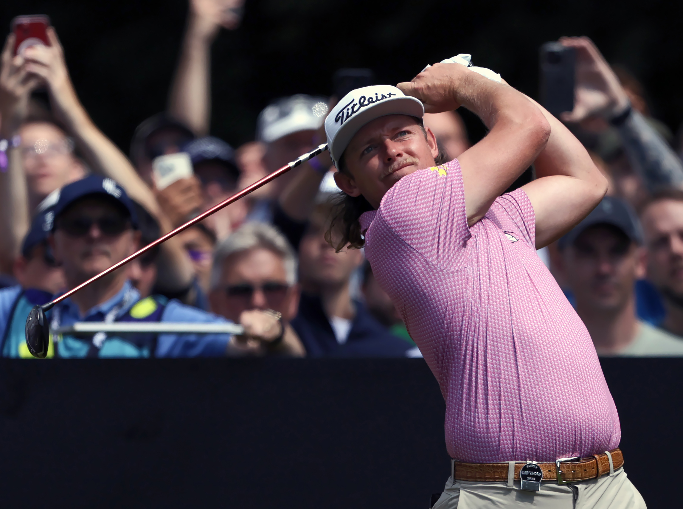 Rippers GC's Cameron Smith tees off on the 3rd during day three of the LIV Golf League at the Centurion Club, Hertfordshire. Picture date: Sunday July 9, 2023. (Photo by George Tewkesbury/PA Images via Getty Images)