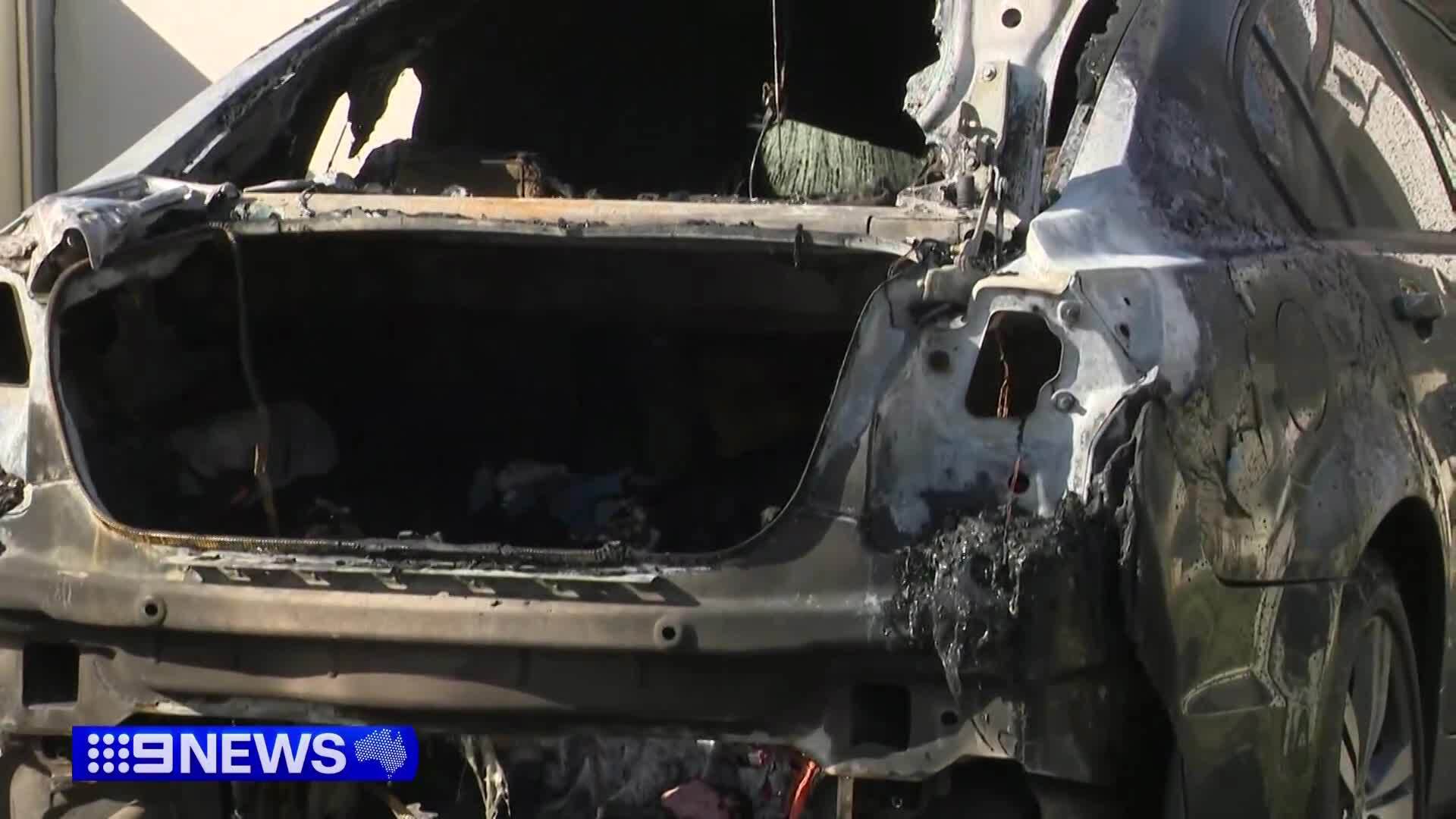 single mother's car torched