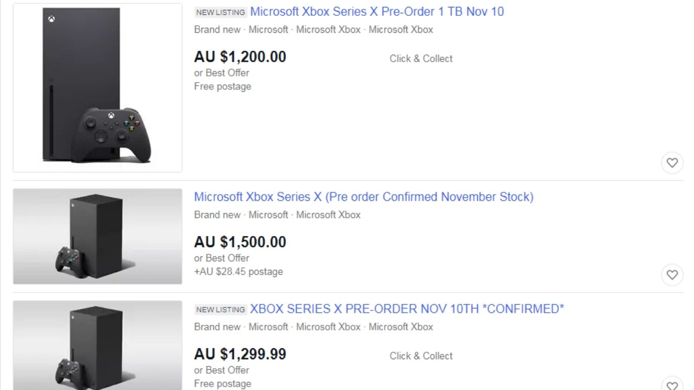 Xbox series x store preorder stock