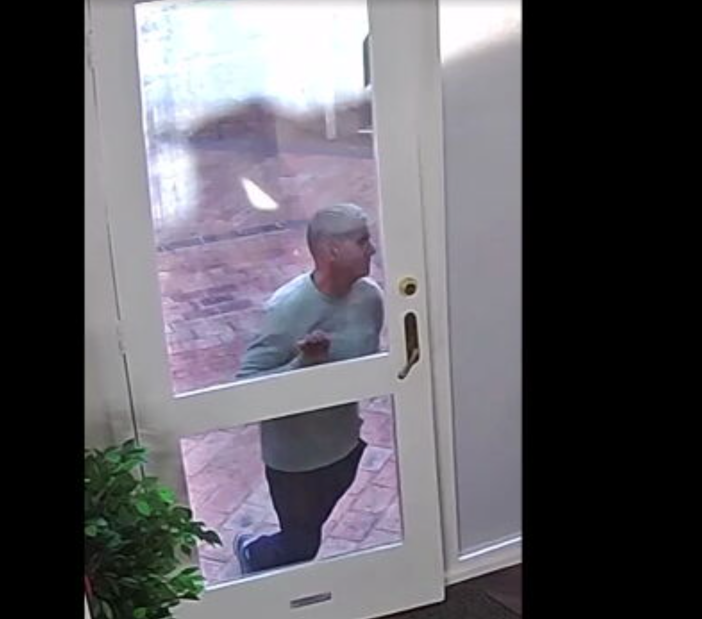 The comedy troupe has released footage of the intruder in the hopes he can be identified.