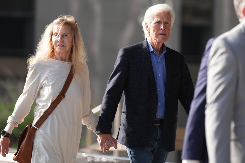 Matthew Perry's mum Suzanne Morrison and her husband Keith Morrison 