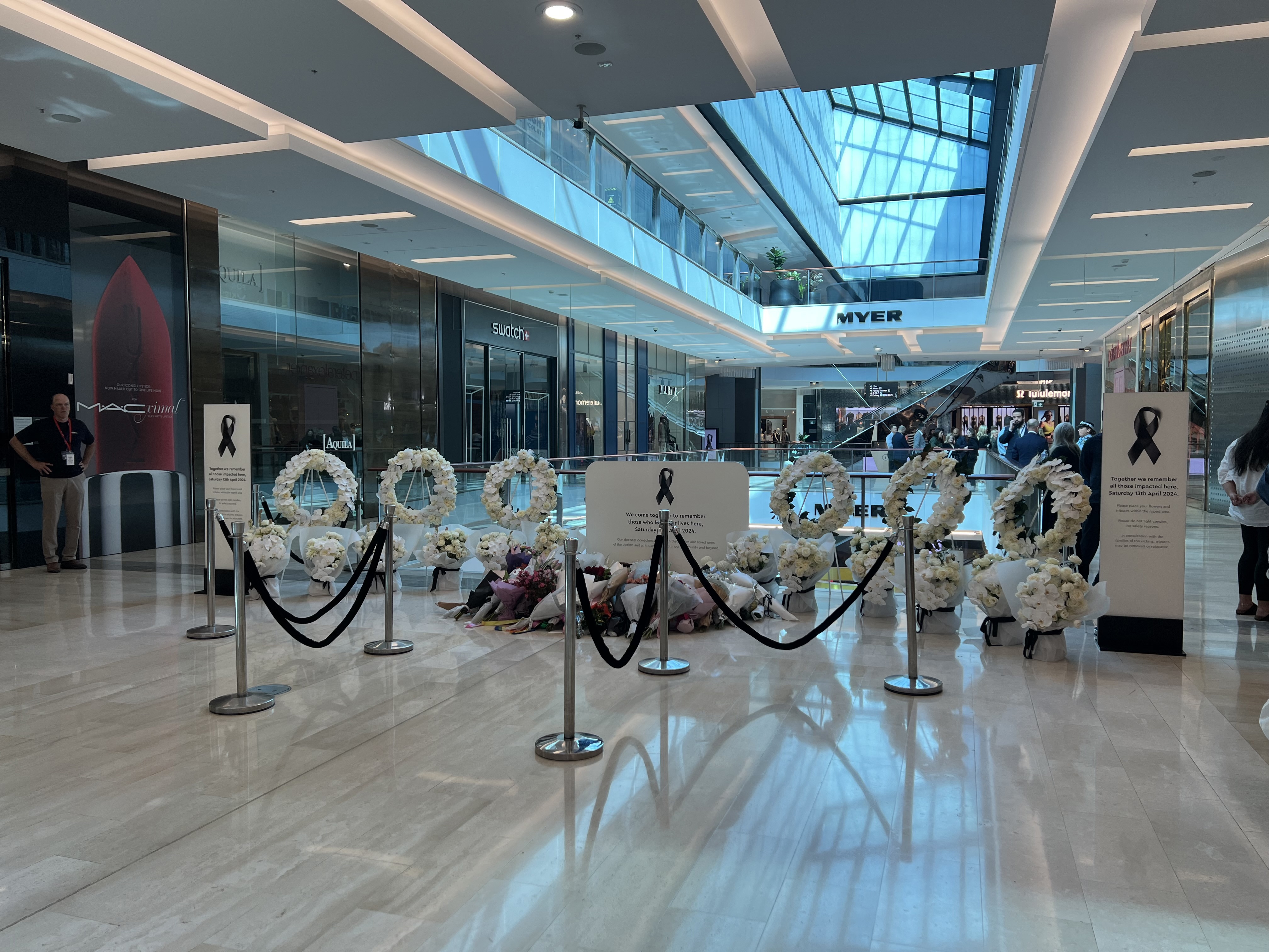 Sydney Bondi Junction Westfield mourning mass stabbing