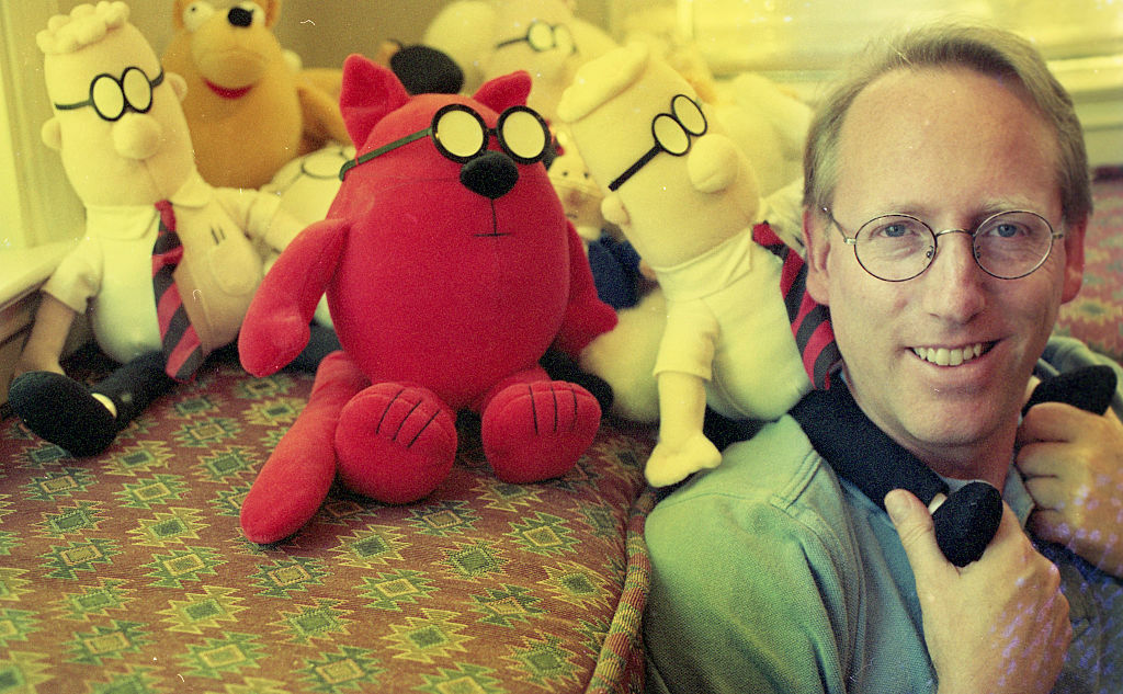 Cartoonist Scott Adams, the creator the Dilbert comic series