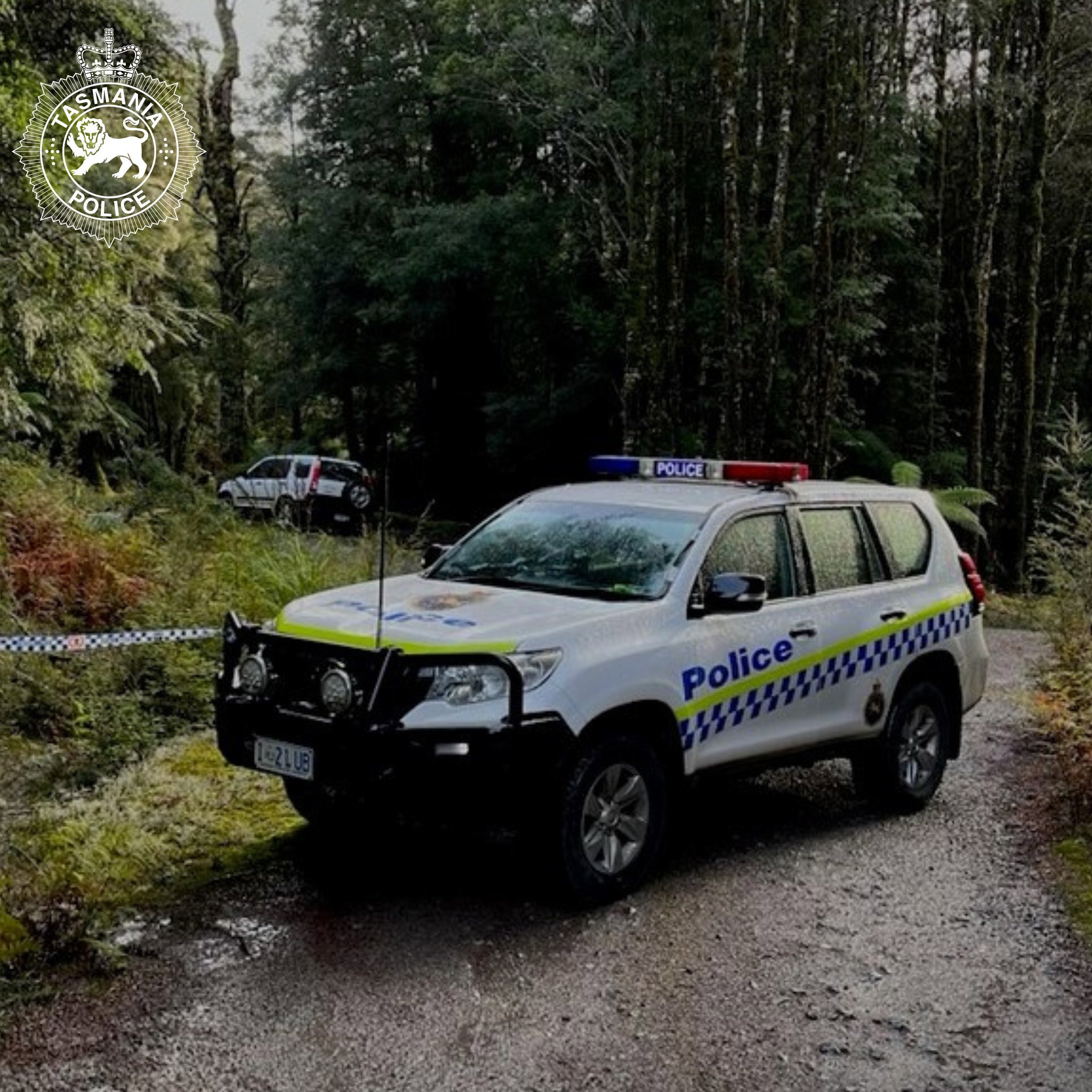 Weather conditions around Waratah are poor, with light snowfall in the area.